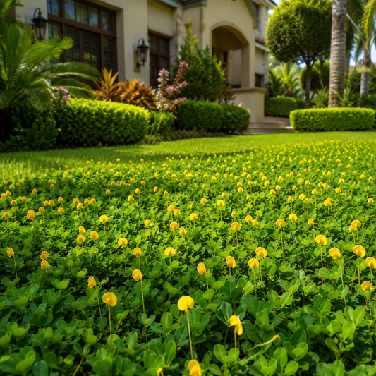 EcoTurf Perennial Peanut Grass | Live Plants | Arachis Glabrata | Live Ground Cover for Sustainable Landscaping, Drought|Tolerant