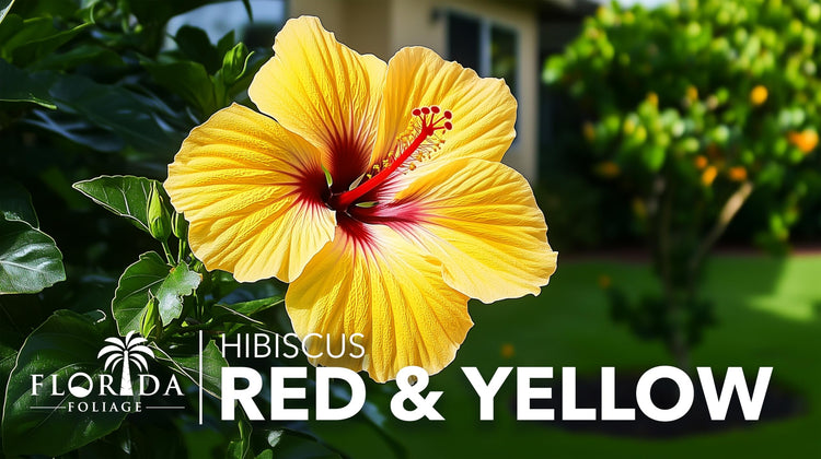Hibiscus Red & Yellow | Live Plants | Hibiscus Rosa|Sinensis | Vibrant Blooms | Garden Favorites