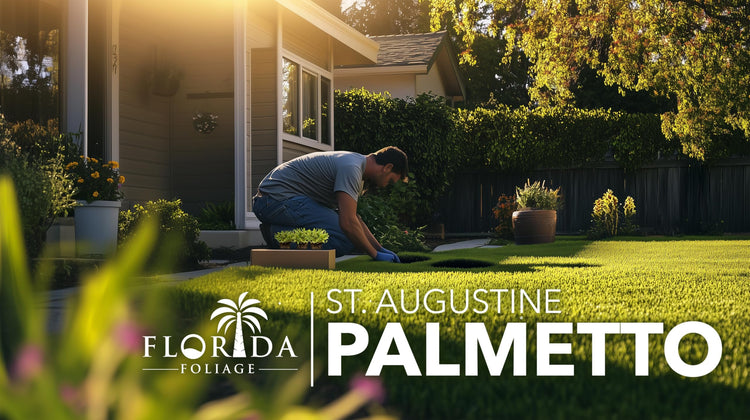 St. Augustine Palmetto | Live Extra Large Grass Plugs | Drought, Salt & Shade Tolerant Turf Sod