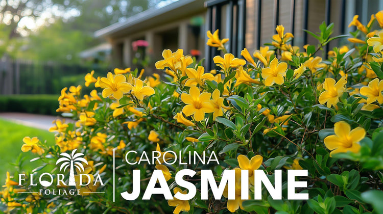 Carolina Jasmine | Large Gallon Size Plants | Gelsemium sempervirens | Evergreen Climbing Vine | Yellow Flowering Landscape Plants
