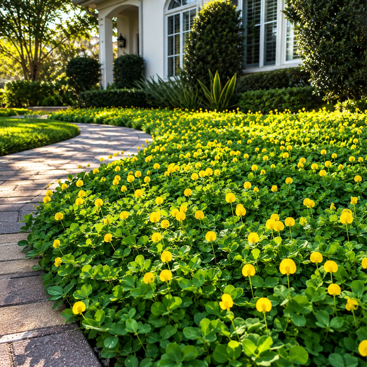 EcoTurf Perennial Peanut Grass | Live Plants | Arachis Glabrata | Live Ground Cover for Sustainable Landscaping, Drought|Tolerant